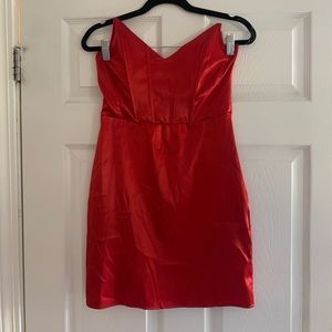 Windsor Red Corset Bodycon Dress